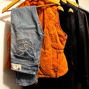 Silver Jeans McKenzie Flap | Ultra Low Rise Slim Bootcut | Size 28/34 | VGUC |